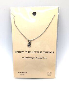 NEW Shagwear "Enjoy the Little Things" Pewter Ladybug Necklace Sealed Pkg Canada